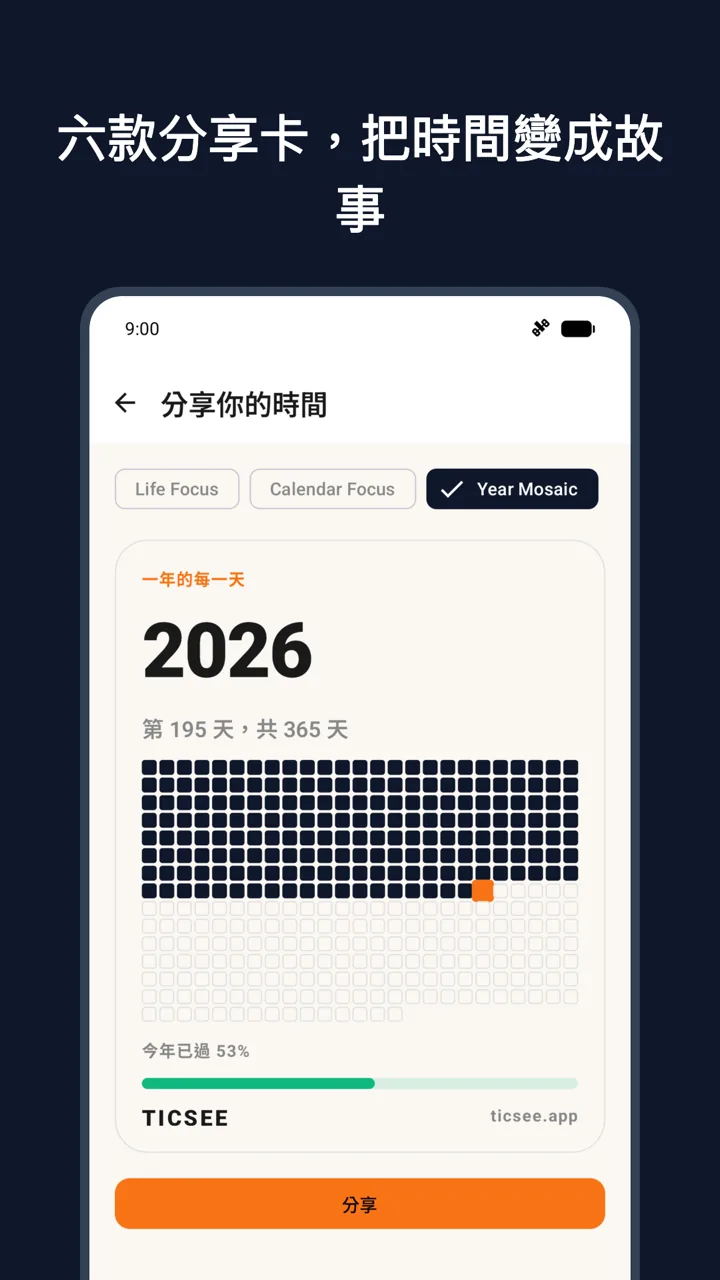 Ticsee 分享卡片功能