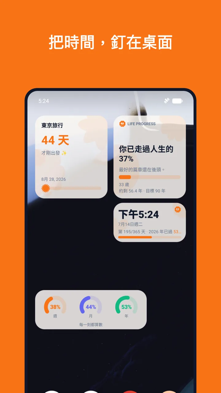 Ticsee 四款 Android 桌面小工具完整畫面